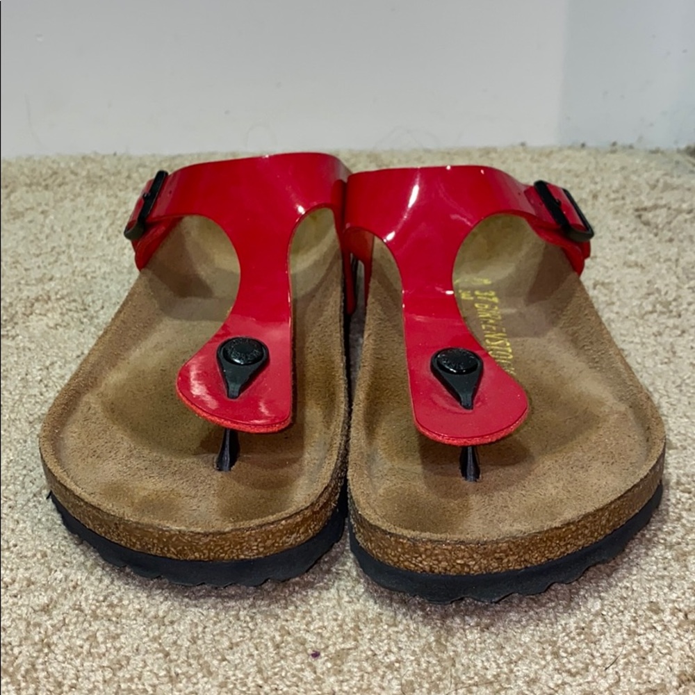 Red Birkenstocks